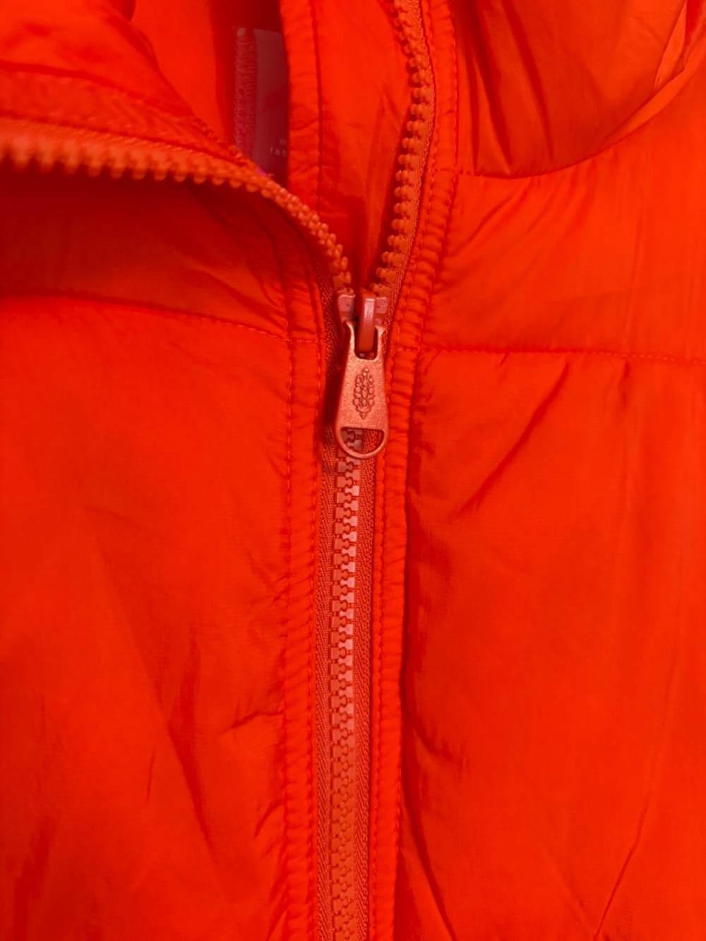 FP Movement - In A Bubble Puffer Flame Orange Red Oversized Zip Vest - Large - Picture 8 of 15